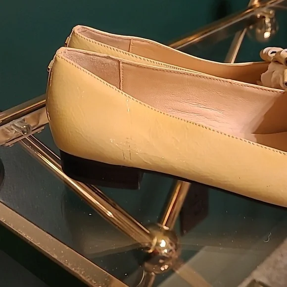 KATE SPADE patent leather Karen tuxedo cream loafers - Picture 5 of 9